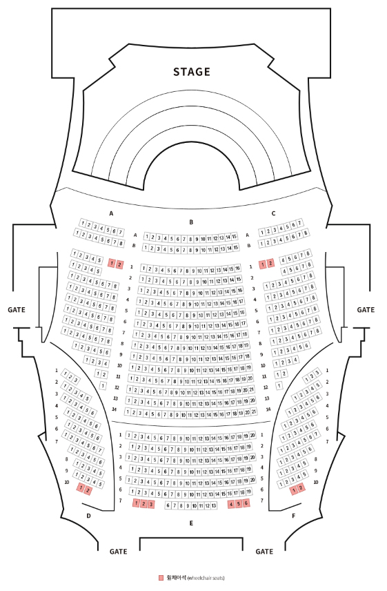1st Floor Seating Chart